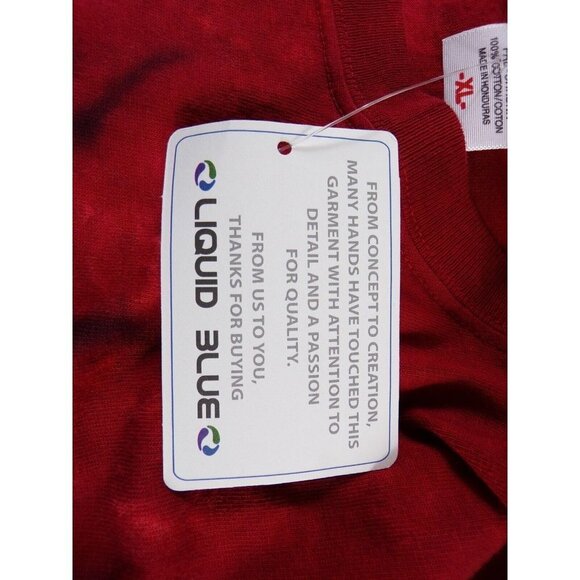 Liquid Blue Pink Floyd The Wall Walking Hammers Tie Dye Unisex XL NWT #512 - Picture 5 of 6